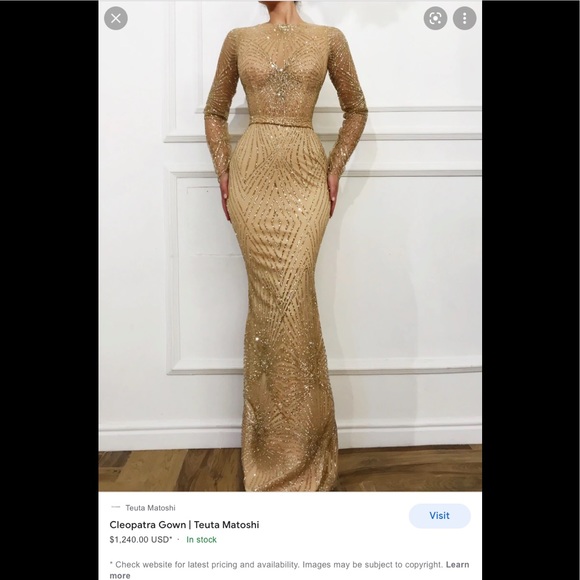 Teuta Matoshi Dresses & Skirts - Teuta Matoshi
Cleopatra Gown brand new size XXS